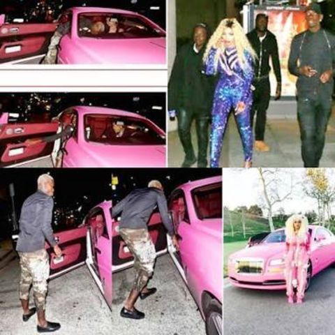 Dencia and Paul Pogba was spotted together on LA grooving in Dencia's pink Rolls Royce